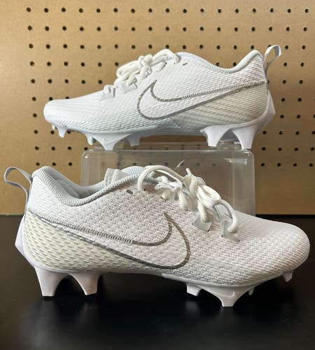 NEW Size 8 (Women's 9) Nike Vapor Edge Speed 360 2 Silver White Lacrosse Football Cleats