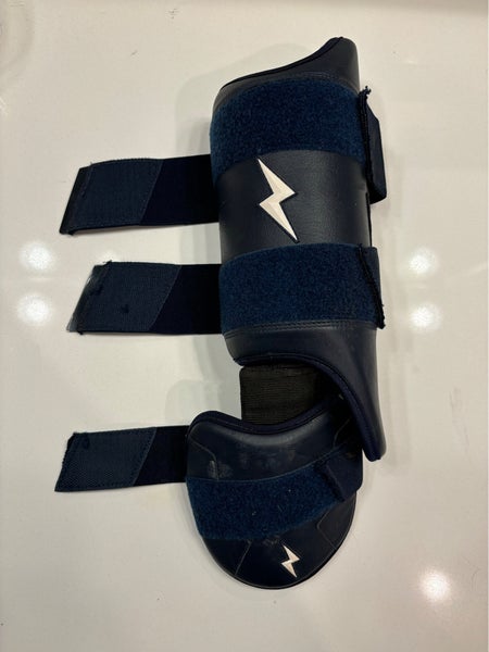 Bruce Bolt Adult Leg Guard Navy - (LEFTY HITTER)