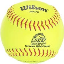 Wilson A9075 12” Fastpitch PONY Stamp Softballs