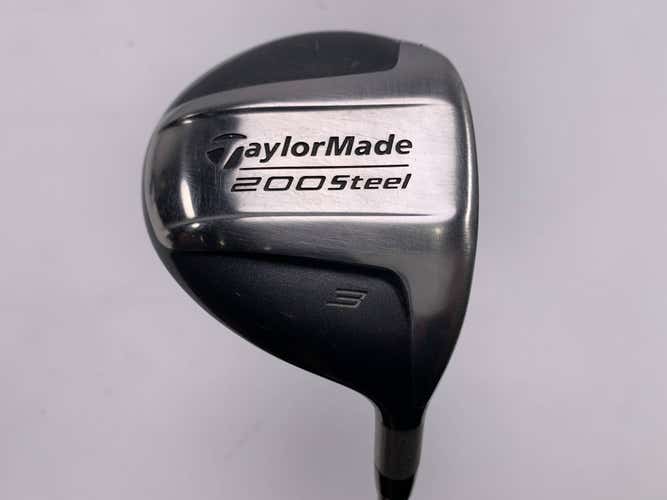 TaylorMade 200 Steel 3 Fairway Wood 15* Lite 90g Stiff Graphite Mens RH