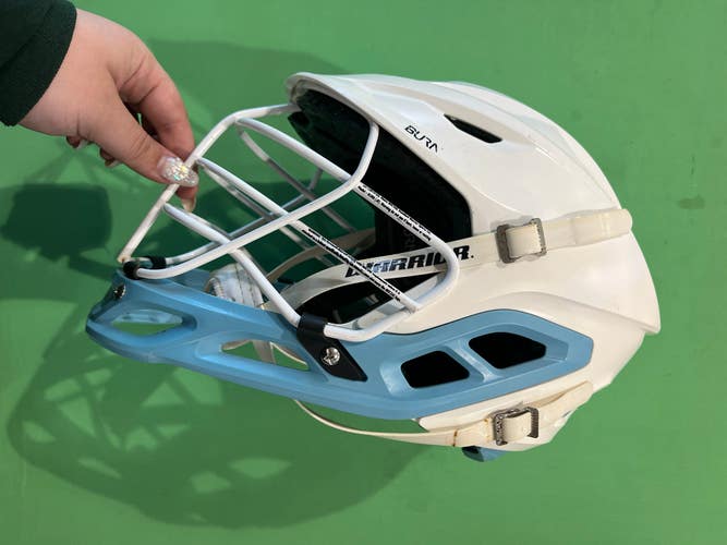 White Used Adult Warrior Burn Helmet