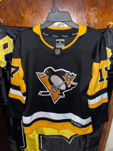 Fanatics NHL Pittsburgh Penguins Bryan Rust Youth Boys Jersey Size L/XL Used PO.
