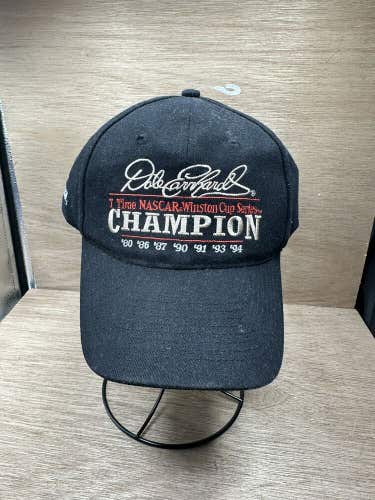 Vintage 90s Dale Earnhardt 7 Time Champion Strapback Hat Dad Hat