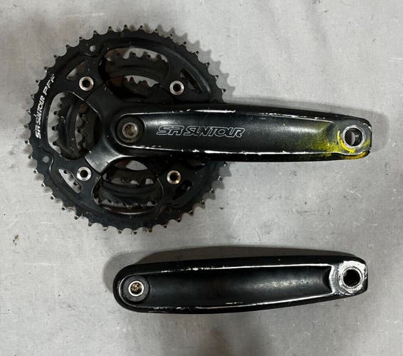 SR Suntour PFF 175mm 42/32/22 Black Aluminum/Steel Mtn Bike Triple Crankset