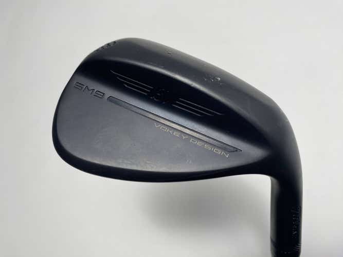 Titleist Vokey SM9 Jet Black Lob Wedge 58* 8 M-Grind Wedge Steel Mens RH