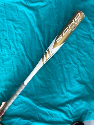 Gold Used Marucci Echo DMND Bat (-12) Alloy 17 oz 29"