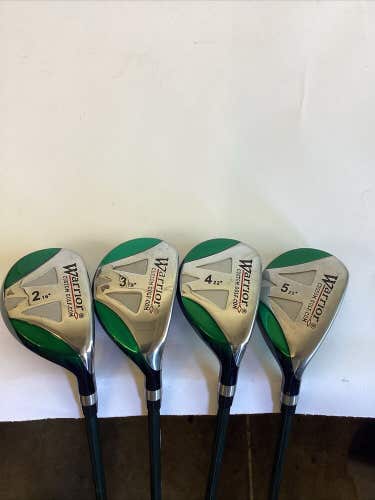 Warrior Golf Hybrids Set 2-3-4-5 With Regular Graphite Shafts