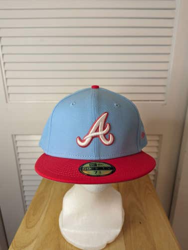 NWS Atlanta Braves Two Toned Color Pack New Era 59fifty 7 3/4