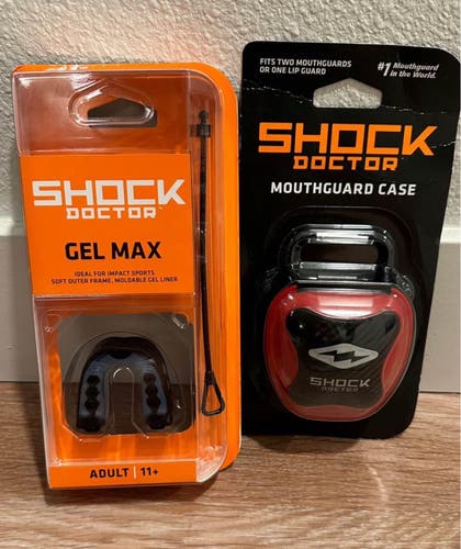 Shock doctor mouth guard and case