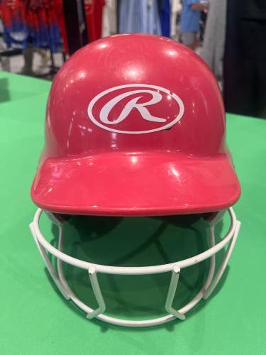 Used 6 1/4-6 7/8 Rawlings Pink Batting Helmet