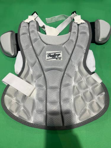 White Used Youth Rawlings Catcher's Chest Protector
