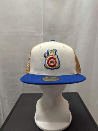 NWS Chicago Cubs Golden Stone New Era 59fifty 7 1/2 1990 ASG Side Patch