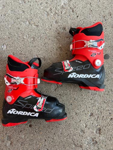 Used Kid's Nordica SpeedMachine 2 Ski Boots | Mondo 21 & 21.5 255mm