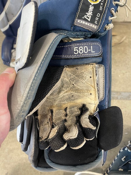 Vintage Koho 580 goalie pads blocker and 2 gloves | SidelineSwap | Buy ...