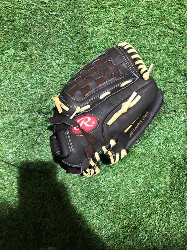 Used Kid Pitch (9YO-13YO) Rawlings Highlight Series Right Hand Throw Pitcher's Baseball Glove 11.5"