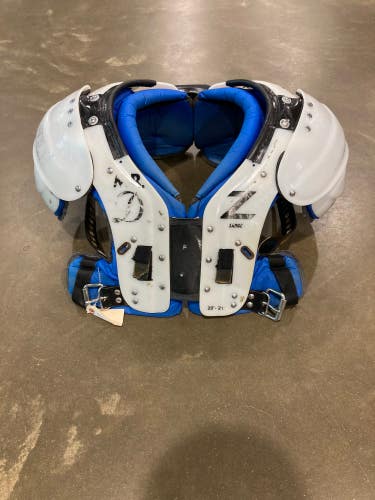 Used Youth Large Douglas MR DZ Shoulder Pads W/ Back Plate