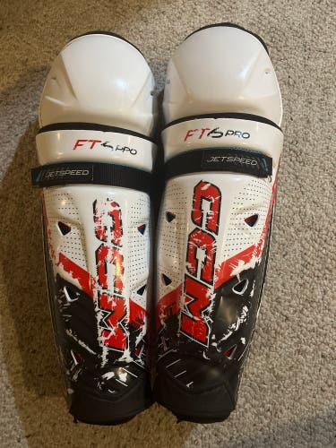Used Senior CCM 15" Jetspeed ft6 pro Shin Pads