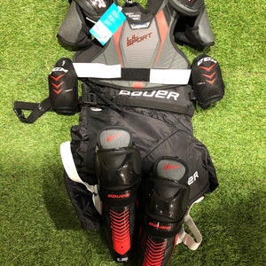 Used Medium Youth Bauer Lil Sport Starter Equipment Set