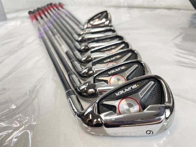 Used Taylormade Burner '09 3i-sw Regular Flex Graphite Shaft Golf Iron Set Irons