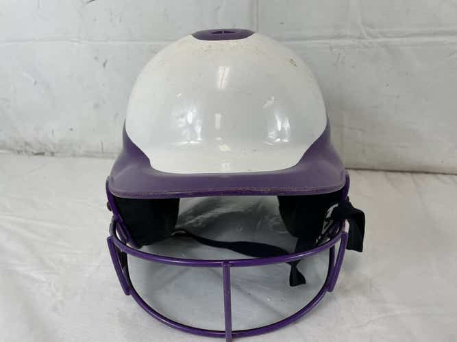 Used Rip-it Visn-p 6 1 2- 7 3 8 Fastpitch Softball Batting Helmet W Mask