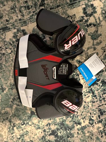 New Large Youth Bauer Lil Sport Shoulder Pads
