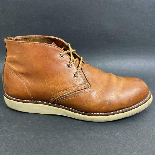 Red Wing Heritage 3140 Men Size 12D Brown Leather Plain Toe Lace Up Chukka Boot