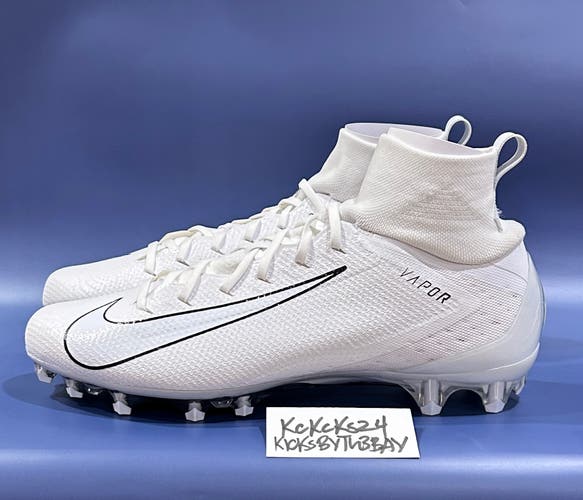 Nike Vapor Untouchable Pro 3 Football Cleats White Size 14 Mens 917165-120