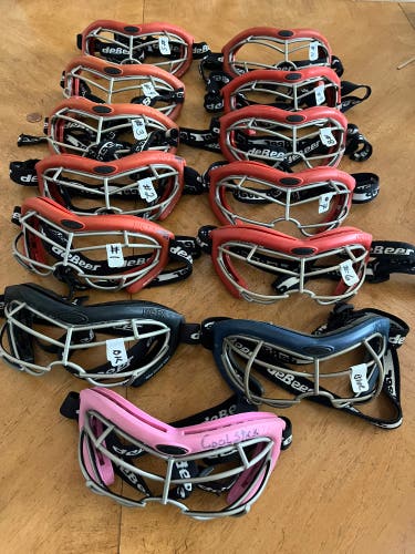 Lacrosse goggles lot ! Lot of 13 girls Debeer
