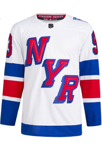 New York Rangers Adidas Authentic 2024 Stadium Series Mika Zibanejad Jersey Size: Small