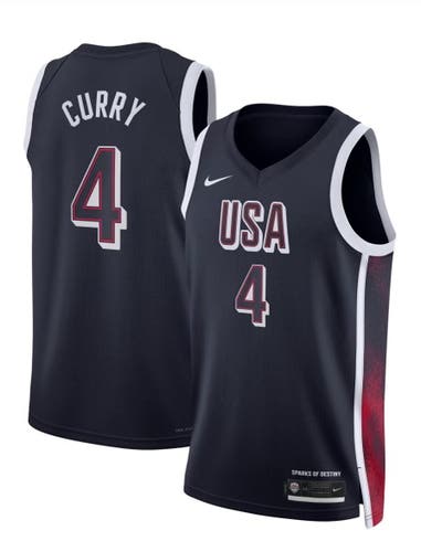 Stephen Curry Nike USA Basketball Nike Swingman Jersey Paris Olympics 2024