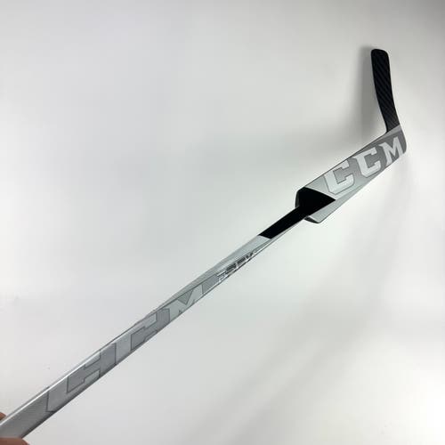 Brand New Black, White and Grey CCM Eflex 5 Goalie Stick - P4 Curve | 26" Paddle