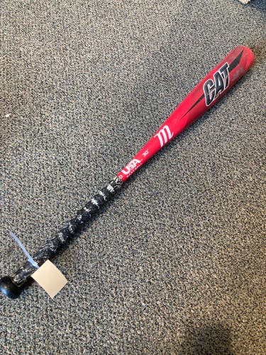 Used Kid Pitch (9YO-13YO) 2021 Marucci CAT Bat USABat Certified (-10) Alloy 20 oz 30"