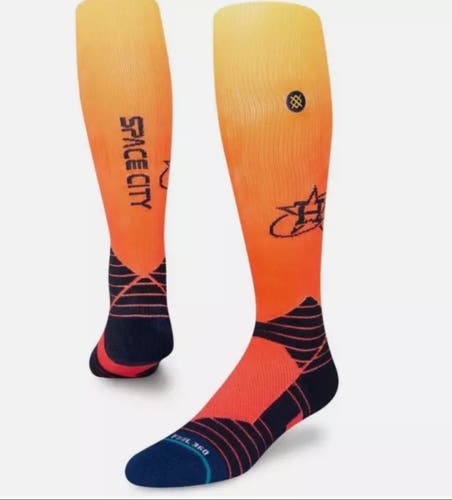 Stance MLB City Connect HOUSTON ASTROS OTC Socks Baseball Large 9-13 L Brand New