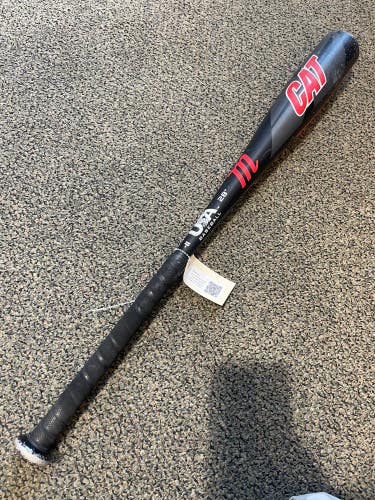 Used Kid Pitch (9YO-13YO) 2021 Marucci CAT Bat USABat Certified (-11) Alloy 17 oz 28"