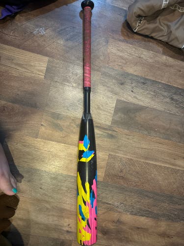 Used 2022 DeMarini USSSA Certified Composite 24 oz 32" Zoa Glitch Bat