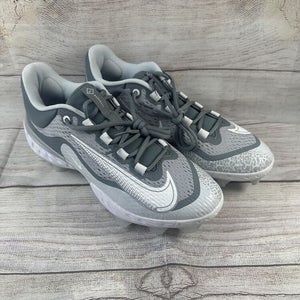 Nike Alpha Huarache Elite 4 Low MCS Men's Size 9.5 Wolf Grey Baseball FD6221-012