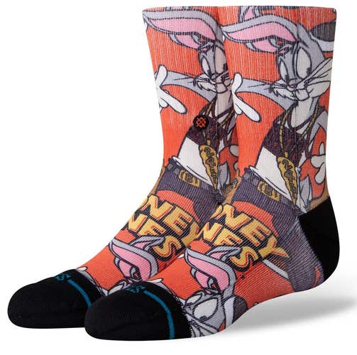 Stance x Looney Tunes Bugs Bunny, Tweety, Tasmanian Devil Kids Large Socks 3-5.5