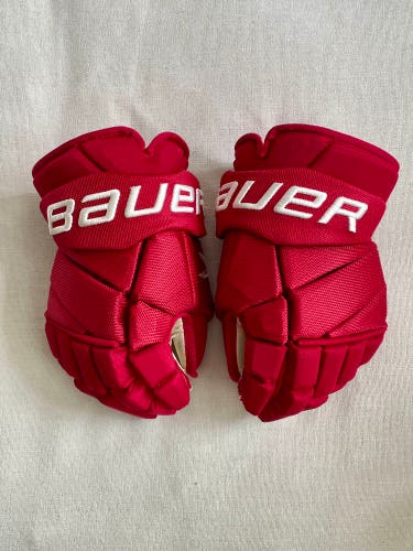 Bauer Vapor 2X Pro Detroit Red Wings Pro Stock Gloves 14”