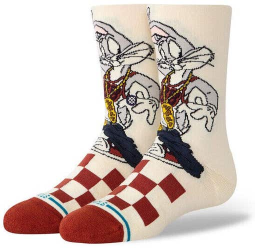 Stance x Looney Tunes Bugs Bunny American Cartoon Kids Large Socks 3-5.5