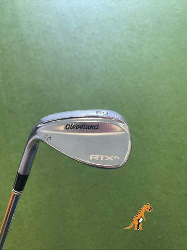 Used LH Cleveland RTX 4 56.10* Sand Wedge Dynamic Gold S400 Stiff Steel