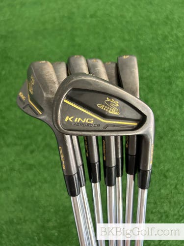 Cobra King Forged CB / MB Black Iron Set 4-P / KBS Tour 130 X Extra Stiff