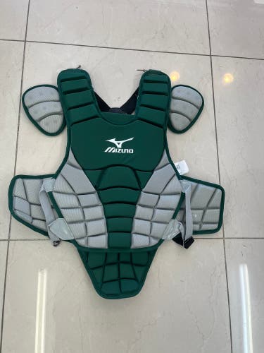 Brand New Mizuno Samurai Baseball 15” Forest Green/Grey Chest Protector