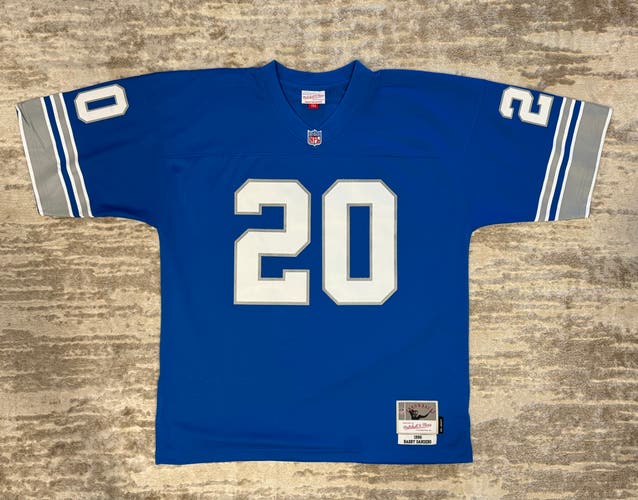 Mitchell & Ness Barry Sanders Jersey 1996 Detroit Lions NFL Size XL