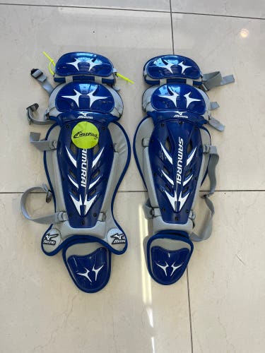 Brand New Mizuno Samurai Womens Fastpitch 15” Royal Leg Guards