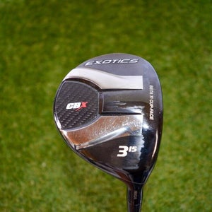 Tour Edge	Exotics CBX	3 Fairway Wood	RH	42"	Graphite	Extra Stiff	Lamkin