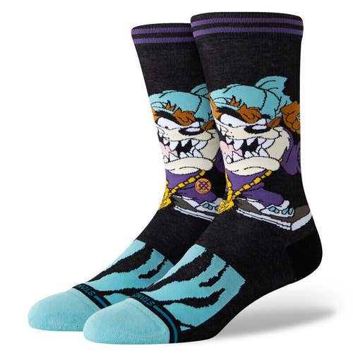 Stance x Looney Tunes Tasmanian Devil American Cartoon Mens Large Socks 9-13