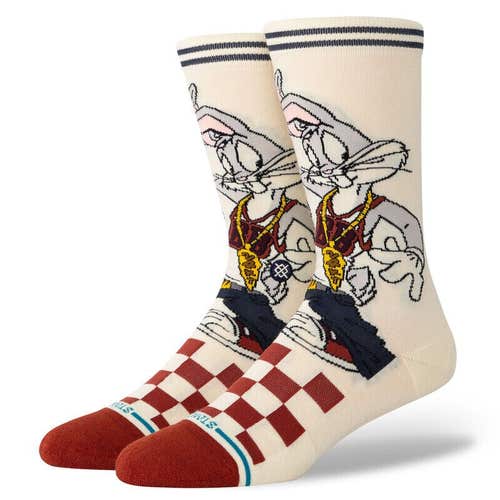 Stance x Looney Tunes Bugs Bunny American Cartoon Mens Large Socks 9-13