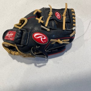 Black Used Rawlings Highlight Series Right Hand Throw Infield Baseball Glove 10.5"