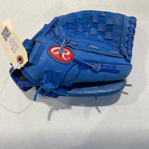 Blue Used Kid Pitch (9YO-13YO) Rawlings Highlight Series Right Hand Throw Outfield Baseball Glove 11