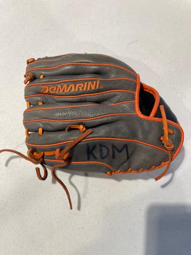 Orange Used Kid Pitch (9YO-13YO) DeMarini Insane Right Hand Throw Infield Baseball Glove 11.5"